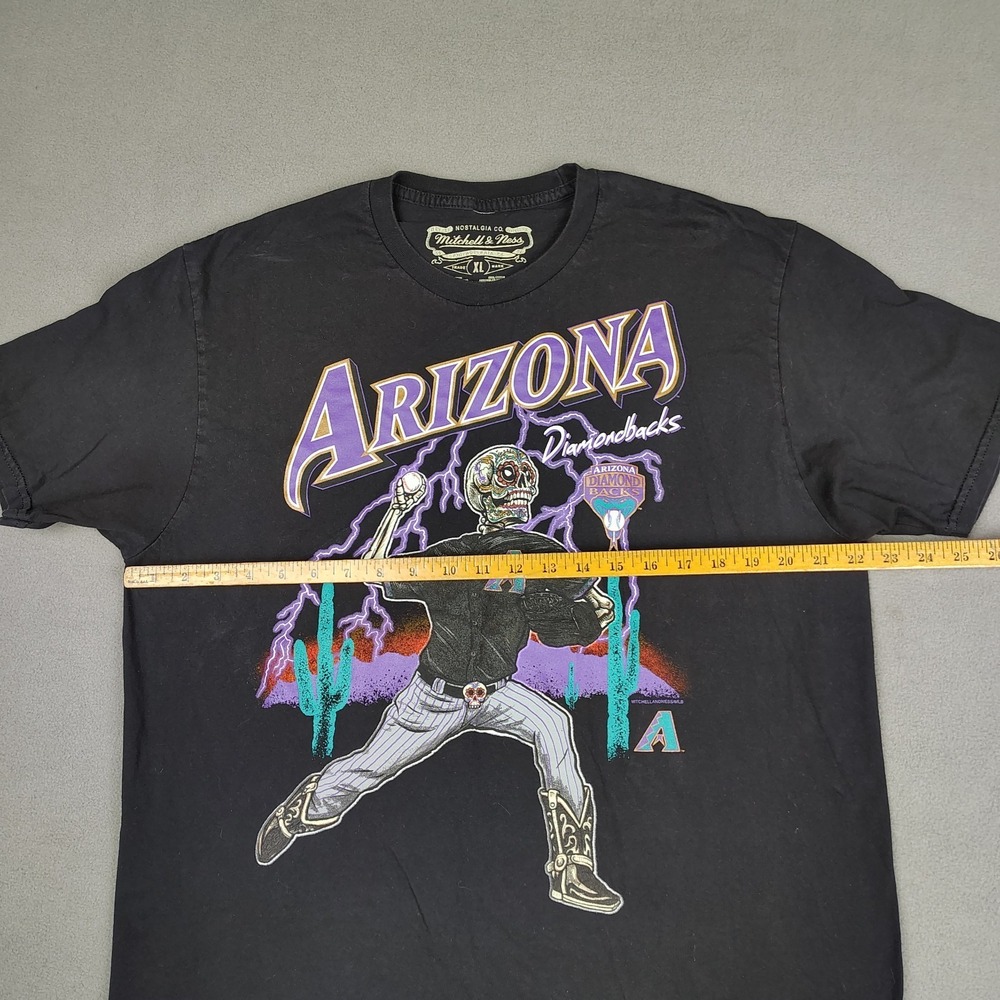 Arizona Diamondbacks Mitchell Ness Skeleton Pitcher Men Large Sugar Skull Cowboy - Picture 2 of 7